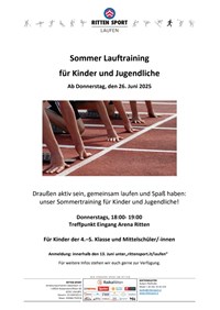 Sommer Lauftraining Kinder & Jugendliche