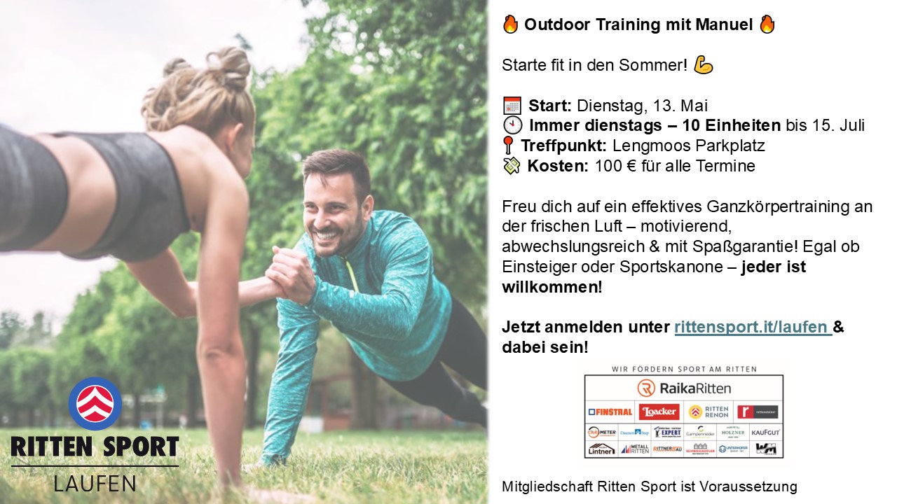 Kombi Paket - Outdoor Ganzköprer Training und Lauftraining